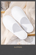 Custom branding reference – Modeng Series – Matching slippers. Final design subject to quotation.