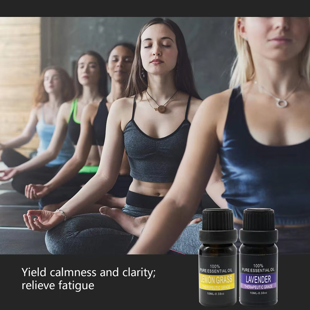 Essential Oil Set 6 Bottles Plant Aromatherapy Oils Natural Scent for Diffuser