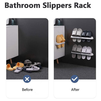 Wall-Mounted Bathroom Slipper Rack in 4 Options – Product View 11