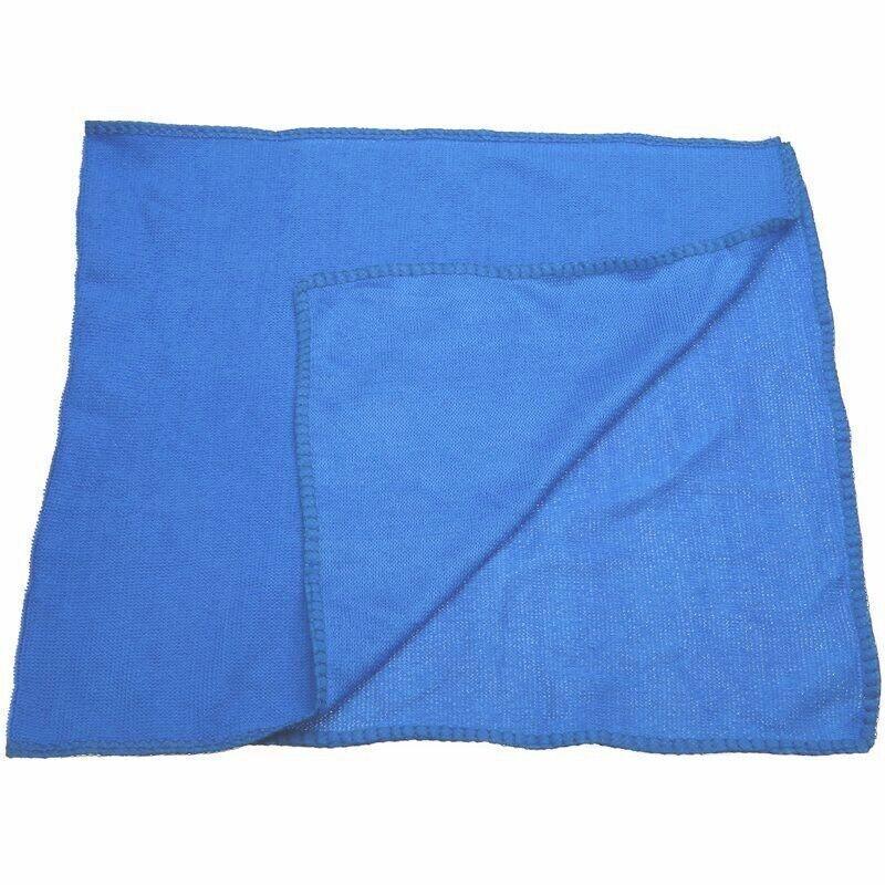 50PCS Blue Microfibre Cloths Car Cleaning Cloth Detailing Towels Washing Duster