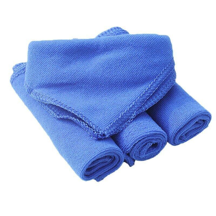 50 Pcs Blue Microfibre Cloths for Cleaning