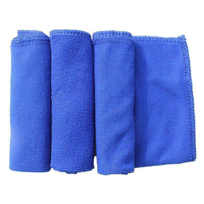 50PCS Blue Microfibre Cloths Car Cleaning Cloth Detailing Towels Washing Duster