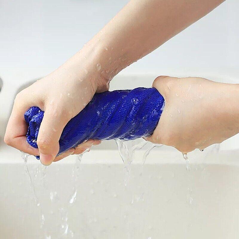 50PCS Blue Microfibre Cloths Car Cleaning Cloth Detailing Towels Washing Duster