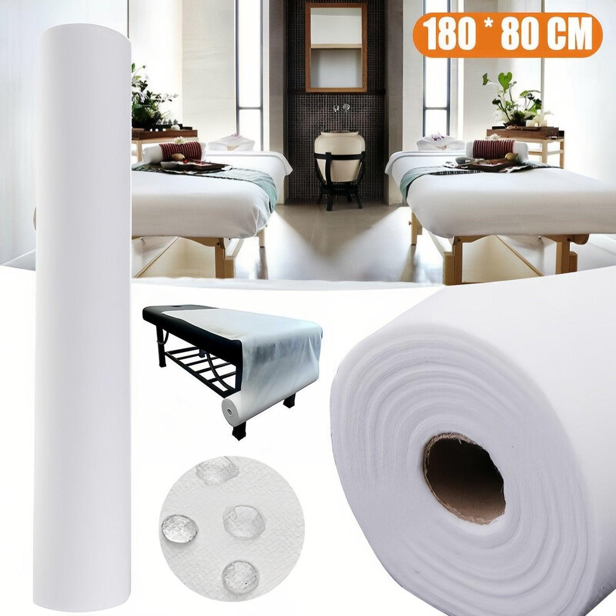 Disposable Massage Bed Sheet Roll 80 x 180cm – Product View 12