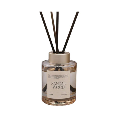5 Pcs 120ml Scented Reed Diffuser Set Flame-Free Rattan