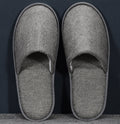 Custom range reference | RIXI-YAMA-slippers-grey | Unbranded supplier image for custom orders; final artwork and specifications to be agreed.