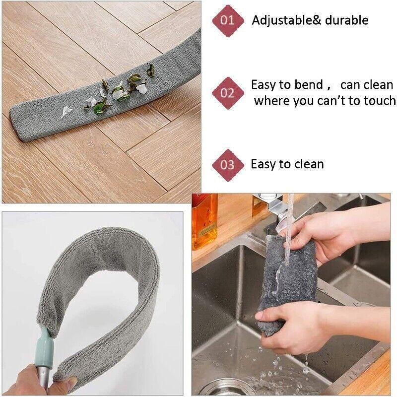 Retractable Gap Dust Cleaner Long Handle Flexible Gap Dust Mops For Sofa Bed AU