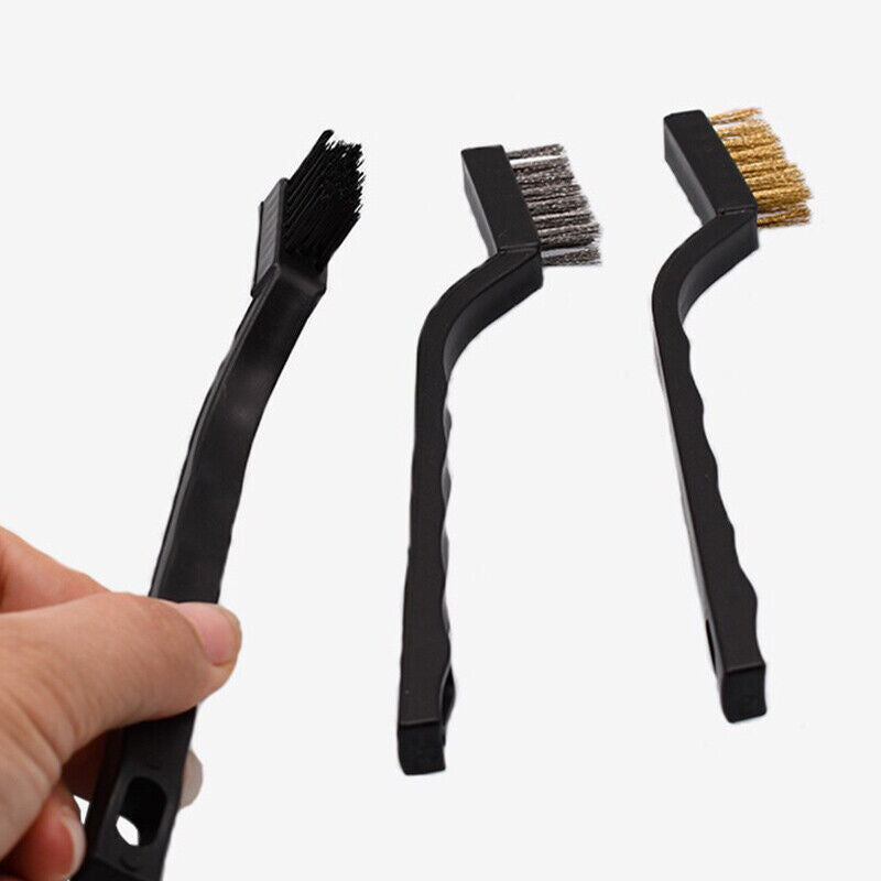 6 PCS Small Wire Durable Brush Set Steel Cleaning Brushes Brass Metal Tools AU