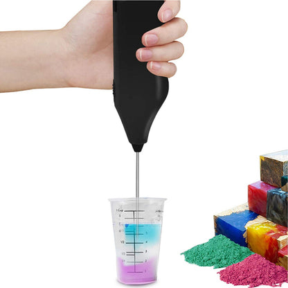 Electric Mini Milk Frother Handheld Whisk Egg Beater for Coffee Kitchen