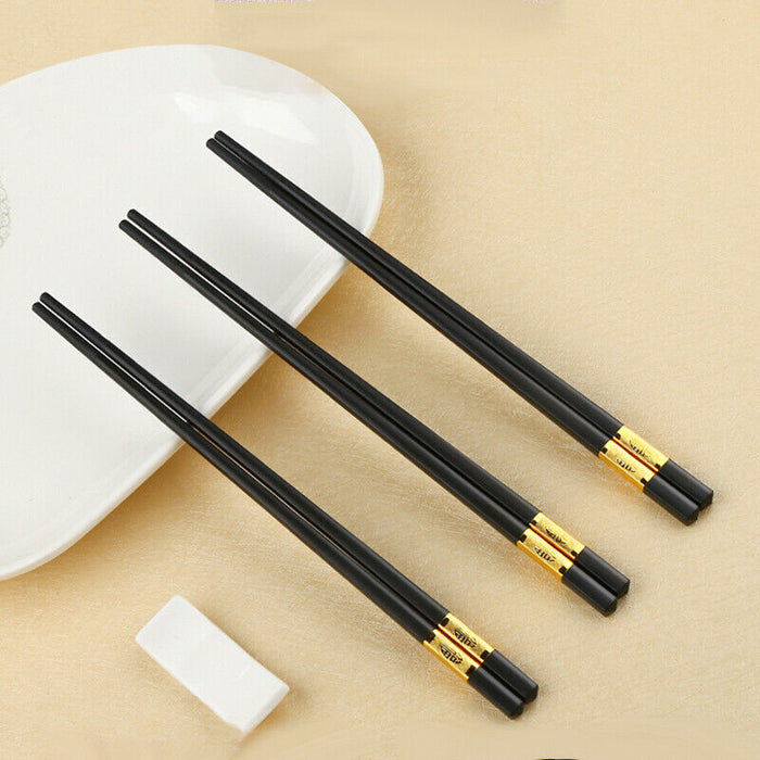10 Pairs Chopsticks with Patterned Handles
