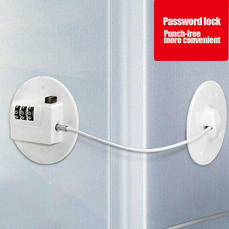 Refrigerator Lock Fridge Cabinet Child Safety Window Door Drawer Latches w/ Keys