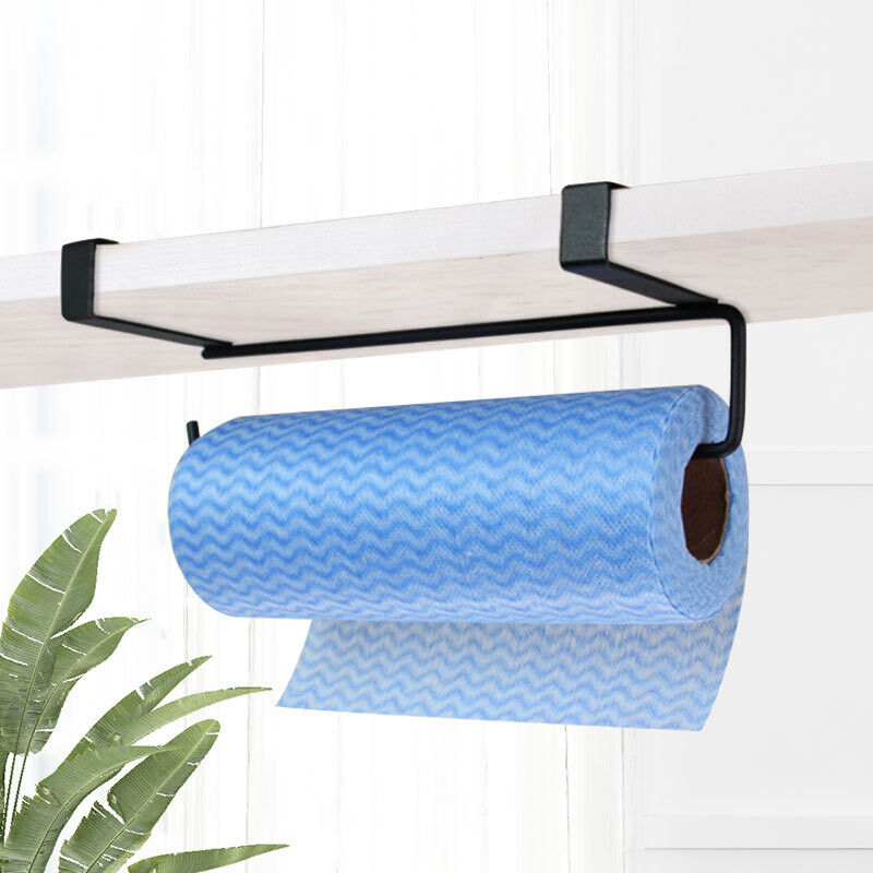 Paper Towel Holder Hanger Rack Under Cabinet Roll Cup Kitchen Shelf Organizer AU