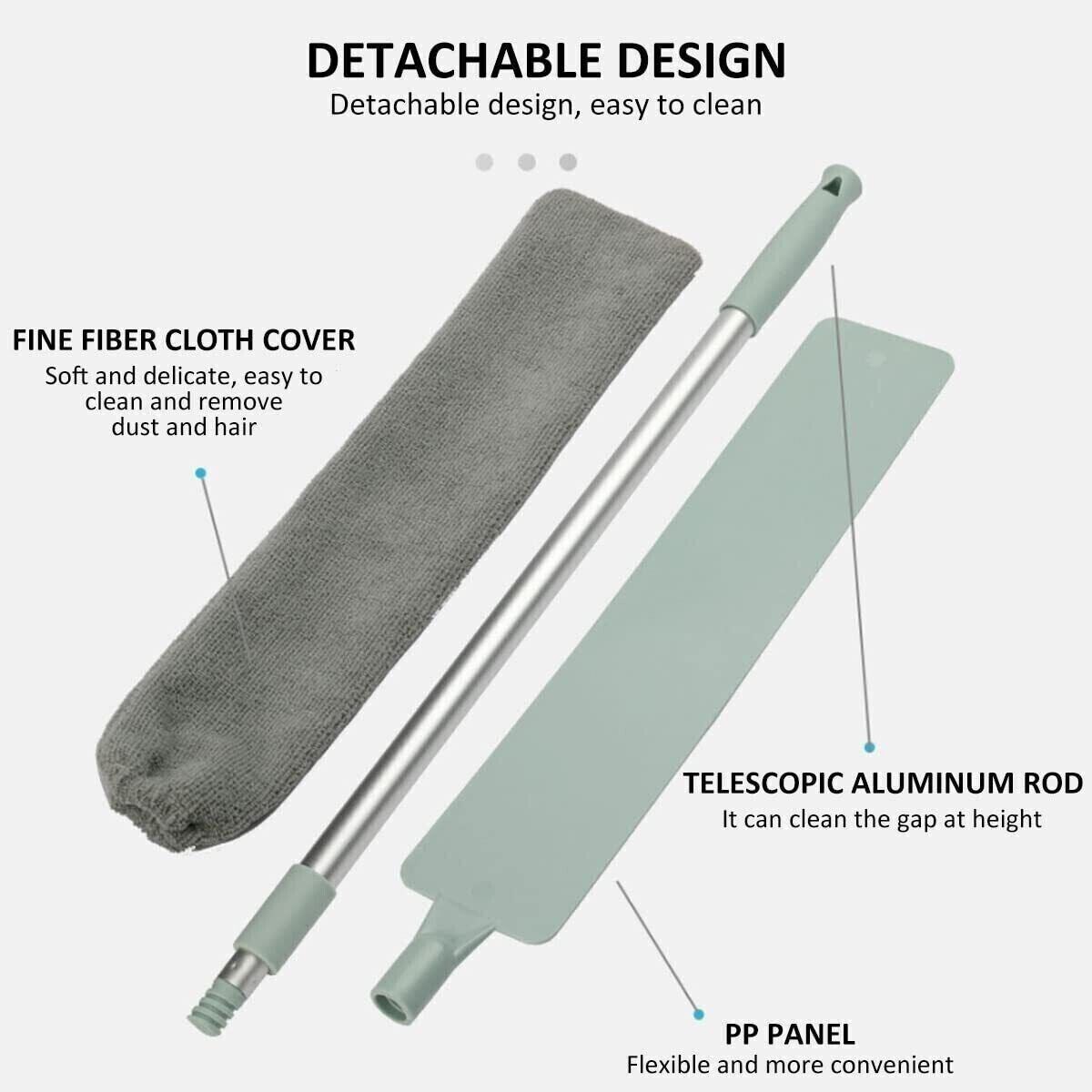 Retractable Gap Dust Cleaner Long Handle Flexible Gap Dust Mops For Sofa Bed AU