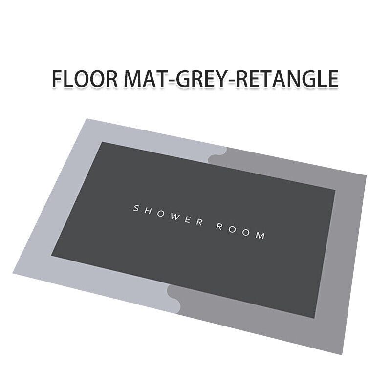 Super Absorbent Non-Slip Bath Mat Quick-Drying PVC Velvet