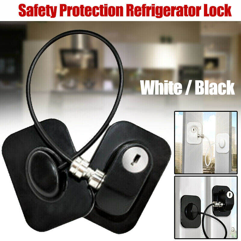Refrigerator Lock Fridge Cabinet Child Safety Window Door Drawer Latches w/ Keys