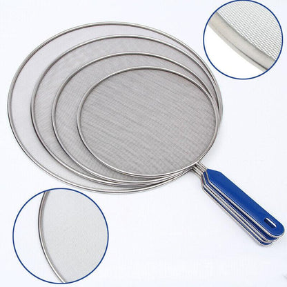 Anti Splatter Guard Oil Net Splash Cover for Pan Frying Cooking 4 Sizes