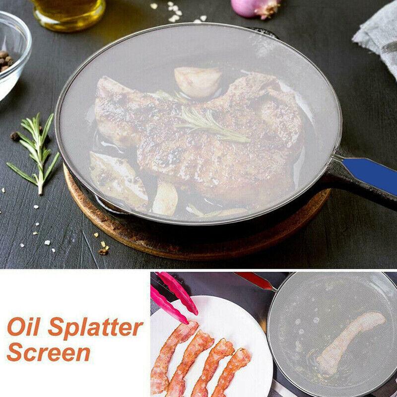 Anti Splatter Guard Oil Net Splash Cover for Pan Frying Cooking 4 Sizes