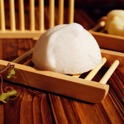 Natural Wooden Bamboo Soap Dish Tray Holder Storage Soap Rack Box Soap Dishes AU