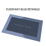 Bathroom Mat with Layered Foam Construction — Blue / Rectangle / 40 × 60 cm