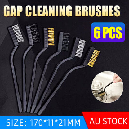 6 PCS Small Wire Durable Brush Set Steel Cleaning Brushes Brass Metal Tools AU
