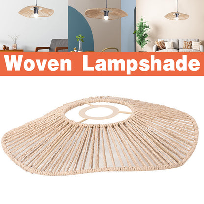 Woven Paper Rope Lamp Shade Rustic Ceiling Light Cover