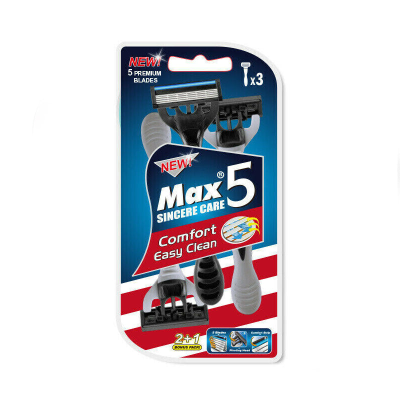 Disposable 5-Blade Guest Razors in 2 Pack Sizes – Product View 8