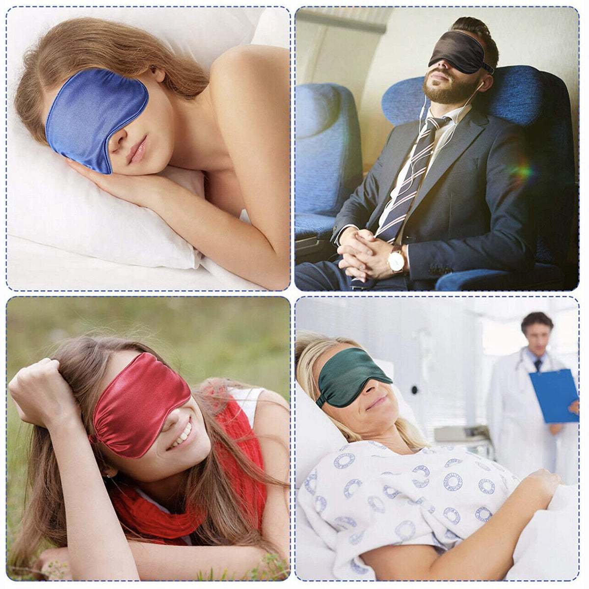 Imitation Silk Sleep Eye Mask in Multiple Options – Product View 6