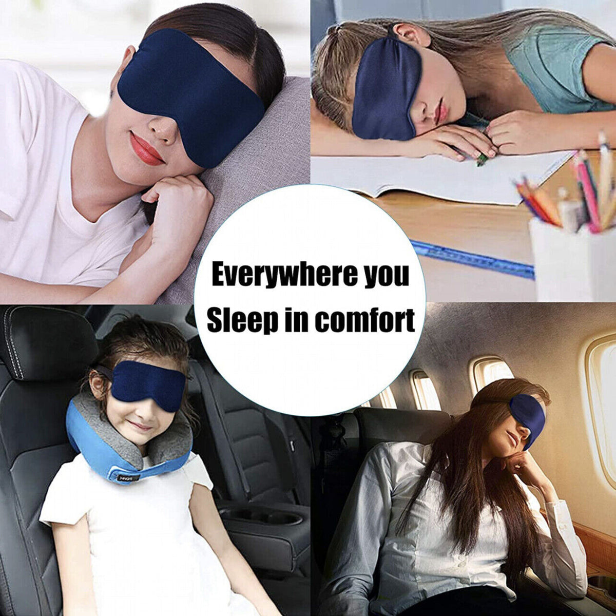 Imitation Silk Sleep Eye Mask in Multiple Options – Product View 5