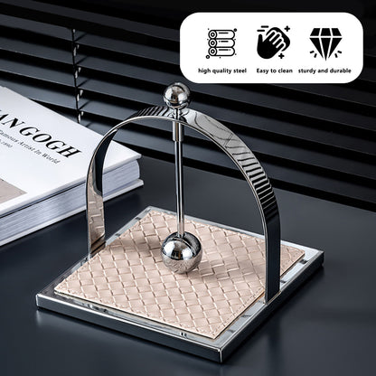Stainless Steel Square Tabletop Tissue Holder for Kitchen Cafe Restaurant