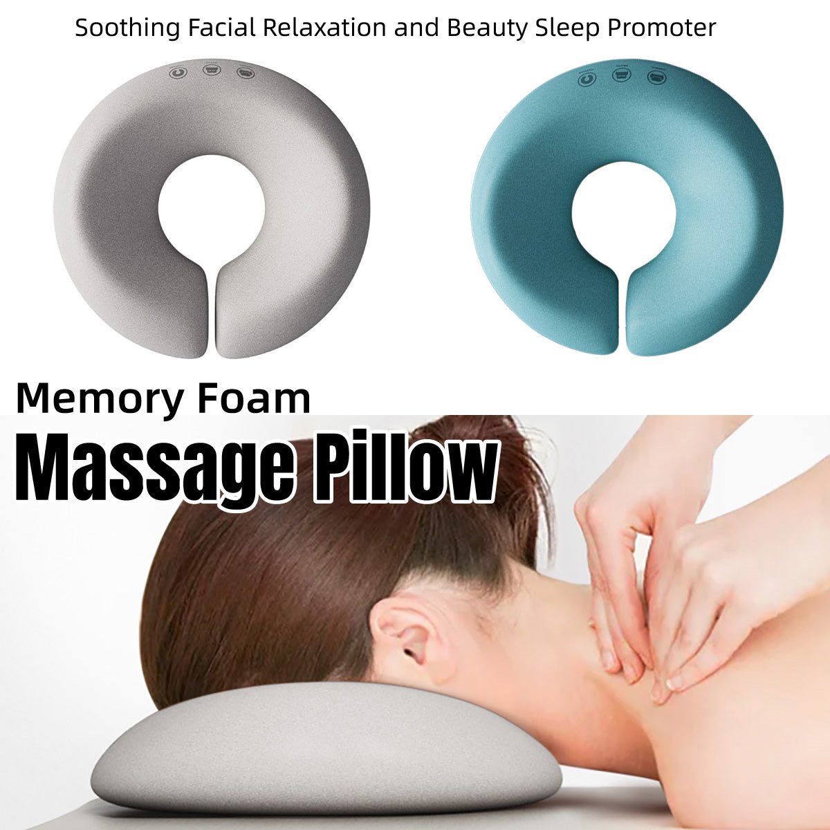 Guest Rest Pillow in Grey or Blue Colour – Product View 2