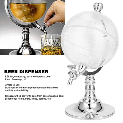 Large Capacity Plastic Beer Dispenser 3.5L Food Grade Leakproof Easy Pour