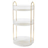 Cosmetic Storage Organiser with Rotating Base — White