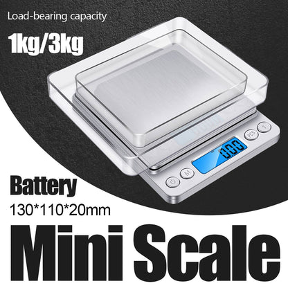 Mini Electronic Pocket Scale Portable Household Kitchen Scale Compact Weighing