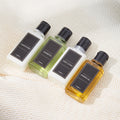 Custom branding reference – Xiyatu Bag Series – Shampoo, Shower Gel, Conditioner, Body Lotion. Final design subject to quotation.