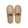 50 Pairs Slippers with Closed Toe Design — Khaki