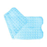 Long PVC Bathroom Mat with 200 Suction Cups — Blue