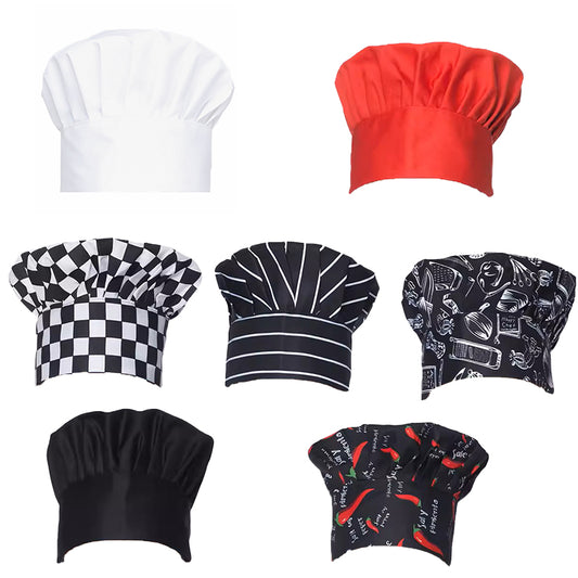 Chef Hat Adjustable Kitchen Cook Cap for Restaurants