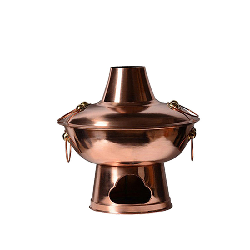 Stainless Steel Charcoal Chinese Copper Hot Pot for Beijing Cookware