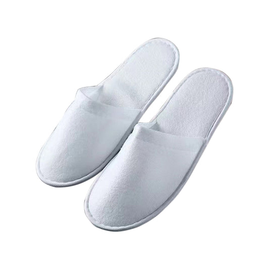 50 Pairs Disposable Closed Toe Slippers for Hotel Spa Guest