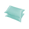 2 Pcs Satin Pillowcases with 51 by 76cm Size — Light Green
